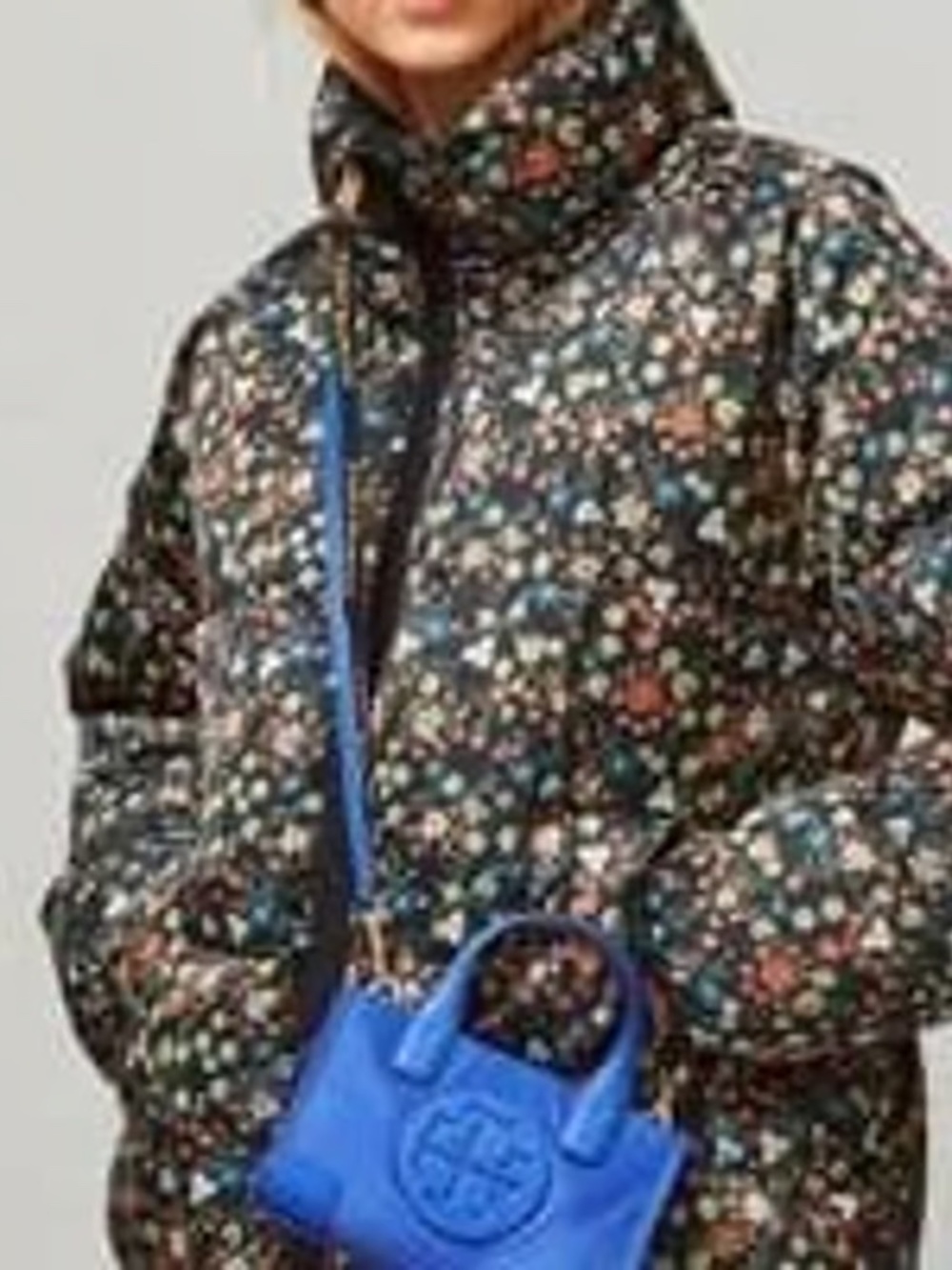 Tory Burch Heavy-fill Goose Down Reversible Floral Puffer Jacket in Forest Green - Picture 10 of 10